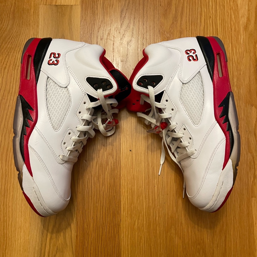 Air Jordan 5 “Fire Red, Black Tongue” Sz 11.5 Mens